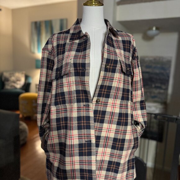 Tuckernuck Cream Plaid Platt Ranch Jacket, Large, NWT - Picture 5 of 14